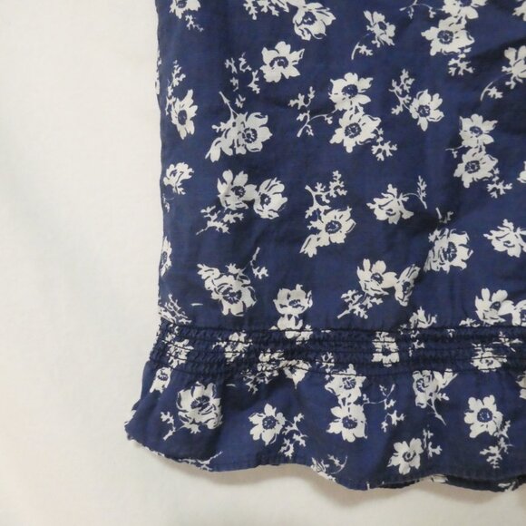 HOLLISTER CALIFORNIA | small | Navy Blue Floral Patterned Blouse | NWOT - Picture 12 of 14